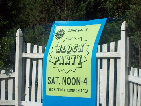 block party sign